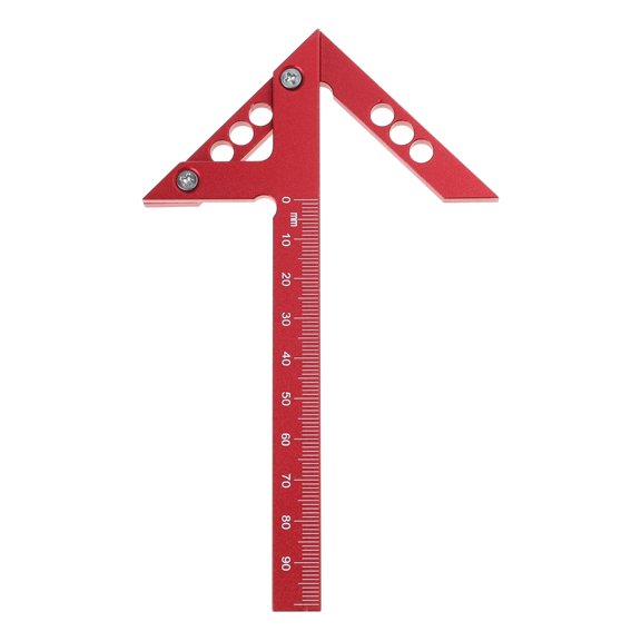 BQBQERT CenterFinder Woodworking Square Center 45 Degrees Angles Line Scriber Marking Tools Wood Measuring Tool