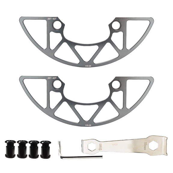 BQBQERT Chainring Protector Covers And Bolts Aluminum Alloy Bicycles Chainring Guard Mountain Bike Chain Rings Guard Enduring
