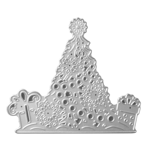 BQBQERT Christmas Tree Box Metal Cutting Dies Stencil Scrapbooking Album Paper Card Template Mold Embossing Craft Decoration