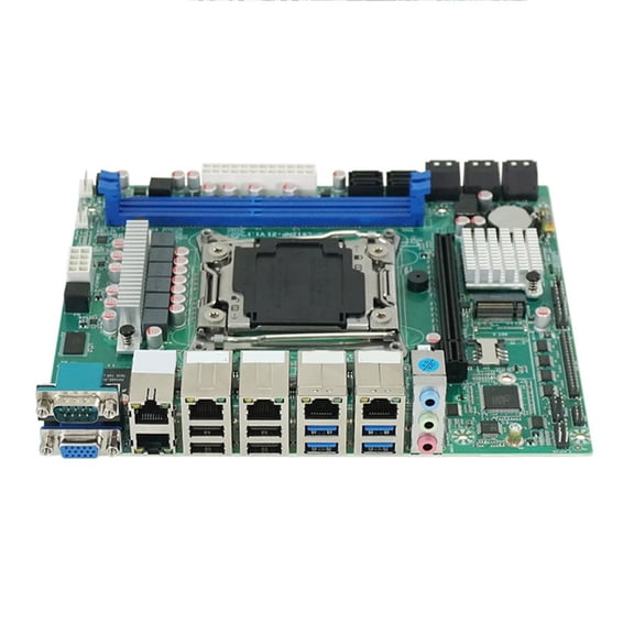 BQBQERT Compatible ITX Servers Board 10 SATAs RAIDs 6x2.5Gb Networking Port For Routers Applications