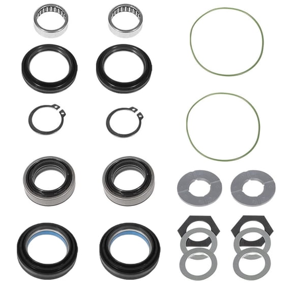 BQBQERT Comprehensive Needle Bearing Outer Axles Seal Snaps Rings Thrust Washer Set for F350 F450 F550 Front Suspension