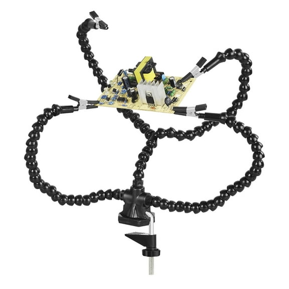 BQBQERT Convenient Helping Hands Soldering Third Hand Tool Soldering Aid with Gooseneck Arms and Clips Great for Projects