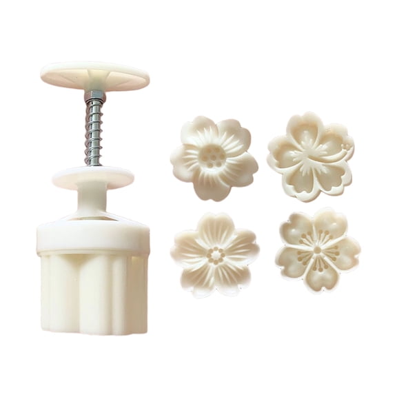 BQBQERT Cookie Stamp Cake Maker Blossom Pastry Tool Press Festival Decoration Hand Cutter Cake Mold
