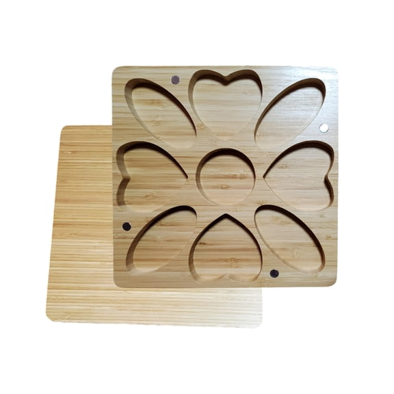 BQBQERT Craft Beading Board Bead Organizers Tray Bead Sorting Plate Bead Organizing Plate Wood Texture Jewelry Crafting Tray