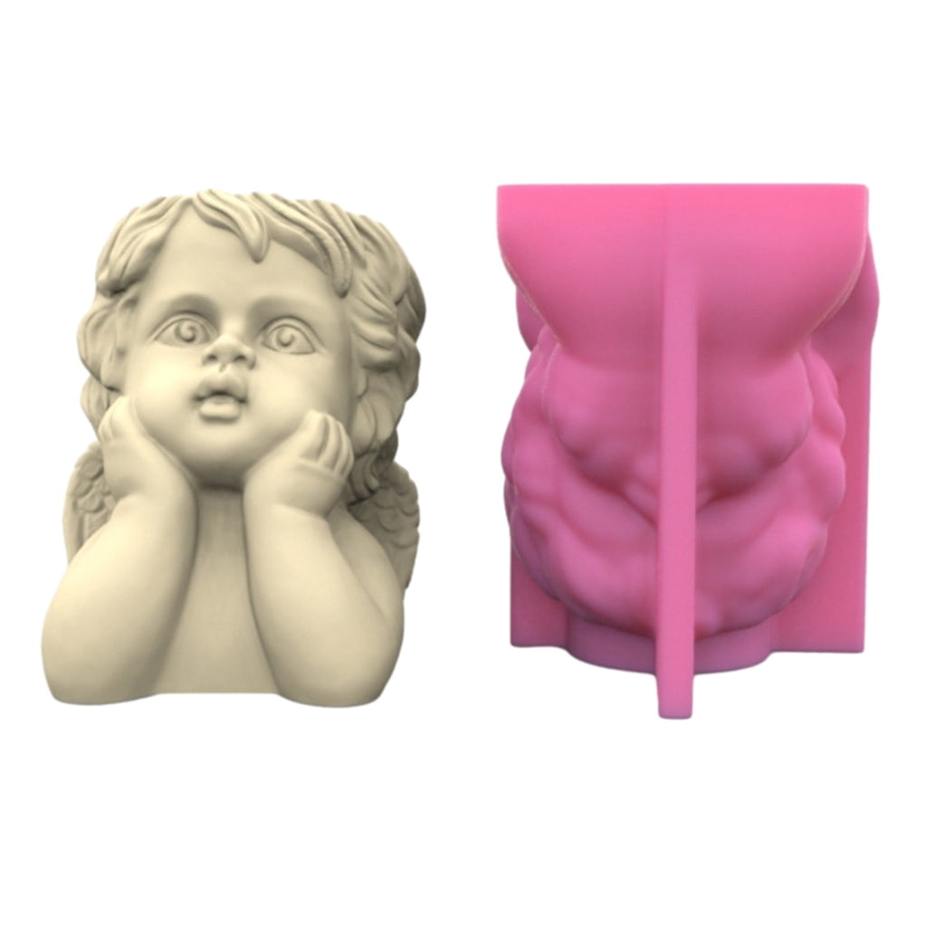 BQBQERT Creative Resin Mold for Girl Shaped Silicone for Cement Gardens and Table Decorations