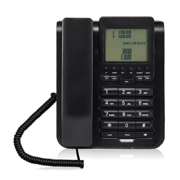 BQBQERT Desk Telephone With Contrast Display Speed Dials and Volumes Control for Household