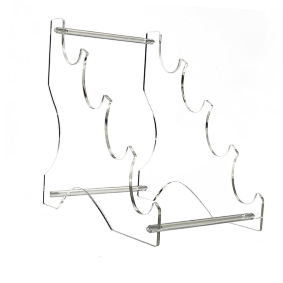 BQBQERT Desktop Swords Display Stand Space Saving 4 Layer Swords Stand Rack Acrylic Sabers Display Holder for Desk
