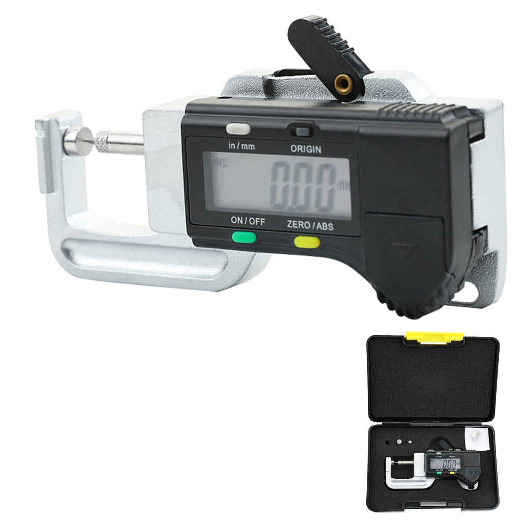 BQBQERT Digital Thickness Gauges Horizontals Electronic Thickness Meter Measurement Measure Tool 0 to 12.7mm Calipers, 0.01mm