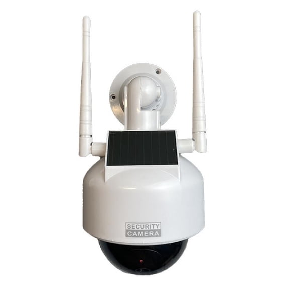 BQBQERT Dome Simulation Fake Security CCTV Camera Simulation Monitors with LED Blinking Light, Outdoor Indoor