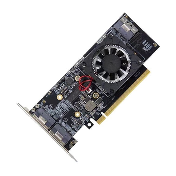 BQBQERT Dynamic Capacity PCIe Card with Multiple Procedure Assist for 5 Storage Devices