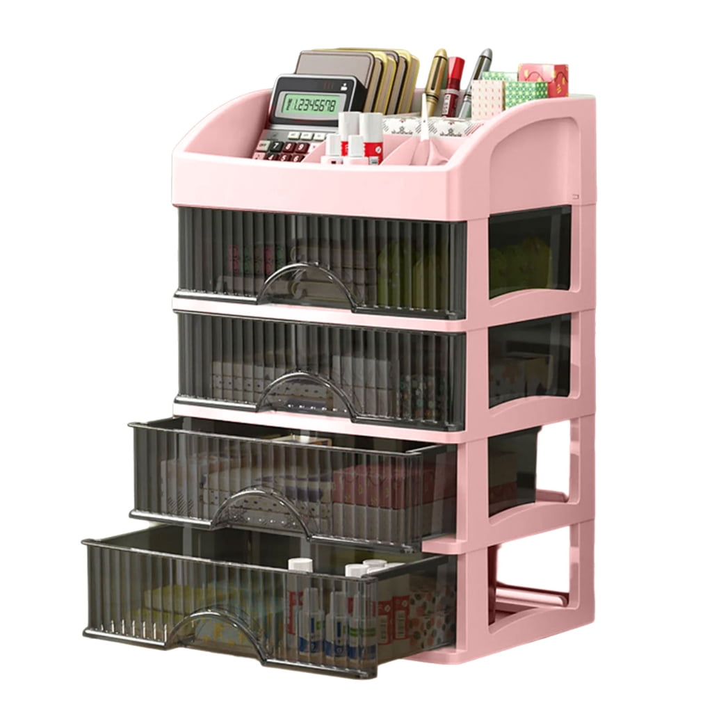 BQBQERT Easy Access Desktop Drawer Storage Cabinet Home Accessory for ...