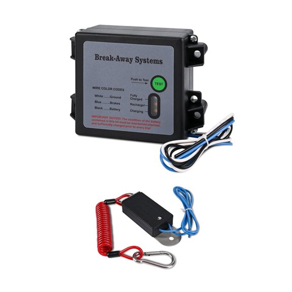 BQBQERT Easy Install Electric Trailer Brake Breakaway Systems Controller 12V with LED Indicators for Vehicle Use
