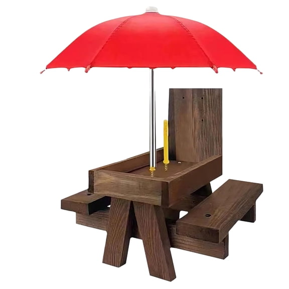 BQBQERT Easyly Install Wooden Feeders for Squirrels Corn Cobs Holder Multiple Use Garden Decoration Stable Outdoor Fun
