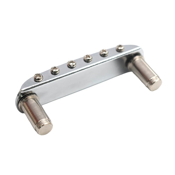 BQBQERT Electric Guitar Bridge String Spacing 10.8mm Metal Guitar Threaded Saddles Bridges for 6 String Guitars