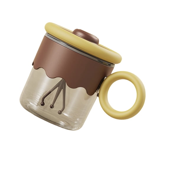 BQBQERT Electric Mixing Coffee Cup 400ml USB Rechargeable Beverage Mixer with Handle