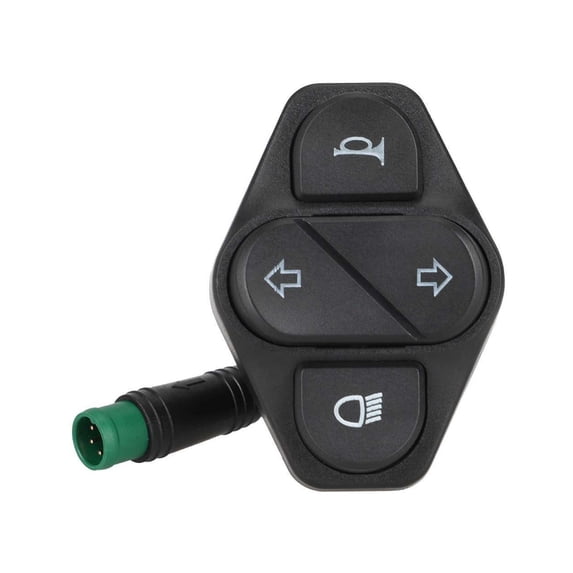 BQBQERT Electric Scooter 5 Pin Turn Signals Switches Waterproofs Headlight Button Kickscooter Replacement Accessories Enduring