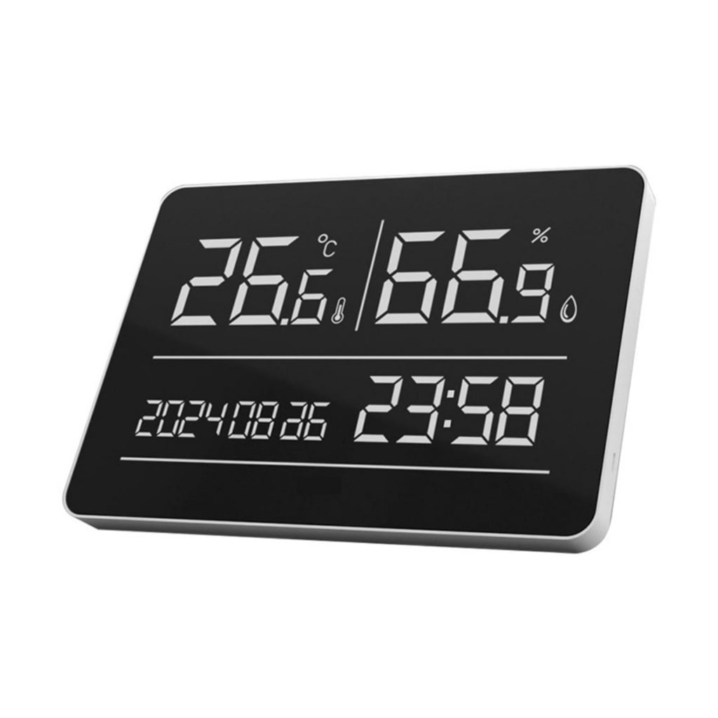 BQBQERT Electronic Clock Featuring Accurate Thermometers Hygrometer&Digital Calendar Suitable for Indoor