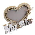 thumbnail image 1 of BQBQERT Elegant Love Heart Wood Photo Frame for Wedding Decorations Photos Display, 1 of 9