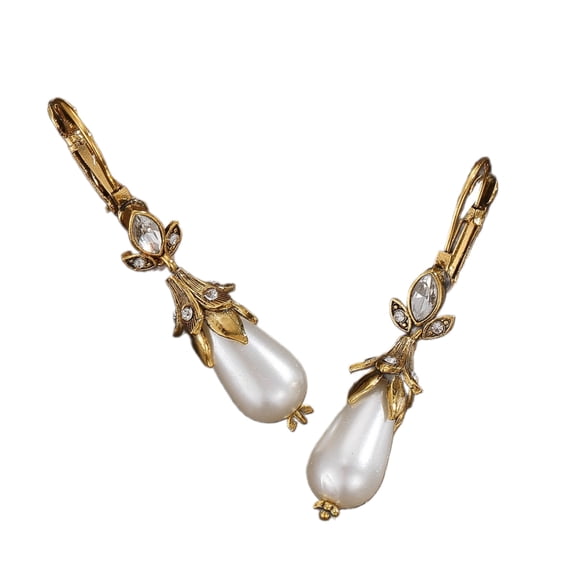 BQBQERT Elegant Pearls Earrings Vintage Pendant Earrings Women Ear Jewelry Perfect for Parties and Special Occasions
