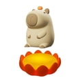 thumbnail image 1 of BQBQERT Elegant Table Night Lamp with Glowing Flower Base Silisone Capybara Lamp, 1 of 18