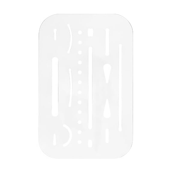 BQBQERT Erasing Shield Drawing Template Shield Drafting Tool Easy to Use Stainless Steel Craft Stencils for Craft