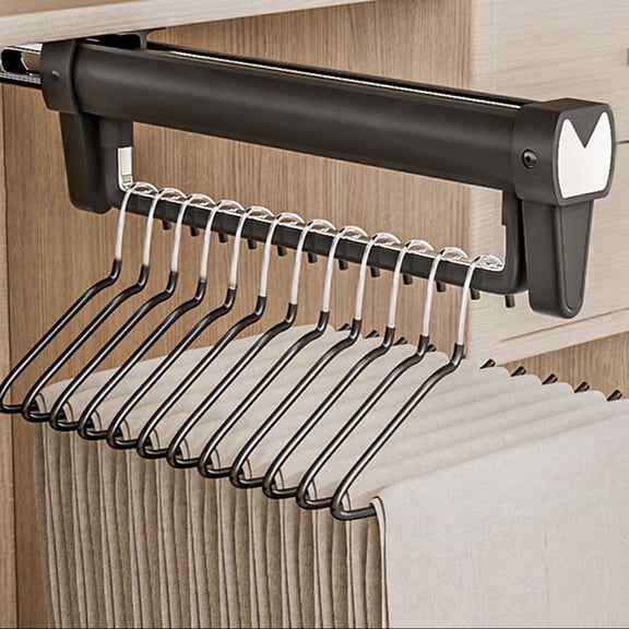 BQBQERT Extendable Pull Out Clothes Storage Rod for Wardrobes Enhancing Closet Neatness and Accessibility Daily Casual Use