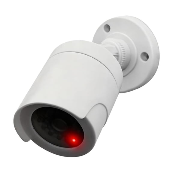 BQBQERT Fake Security Camera with Blinking Red LED, 180 Rotatable ABS Housing, Compact Anti-Theft Device for Home