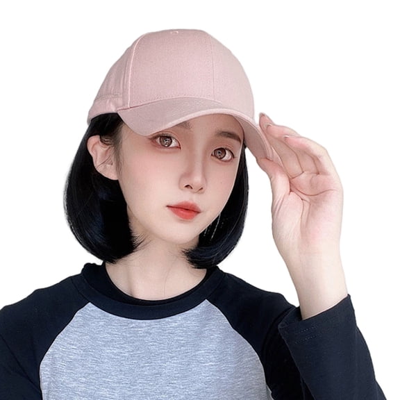 BQBQERT Fashion Wigs Hat Elegant Natural Hat Synthetic Short Twist Braid Ponytail Hat for Costume Parties and Event