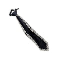 thumbnail image 1 of BQBQERT Fashionable Pearls Decorated Silk Neck Tie Jewelry Embellishment Pre Tied Adjustable Necktie Neckwear for Wedding Party, 1 of 9