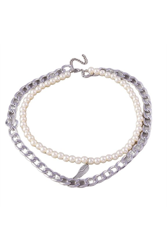 Feathers Pendant Necklace Retro Chain Jewelry Gift Item