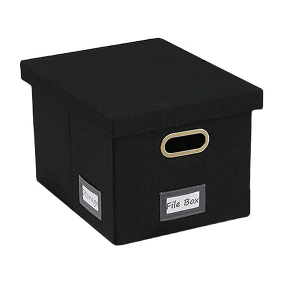 BQBQERT File Organizers with Lids File Box Foldable Document Organizers Box Document Storage Box