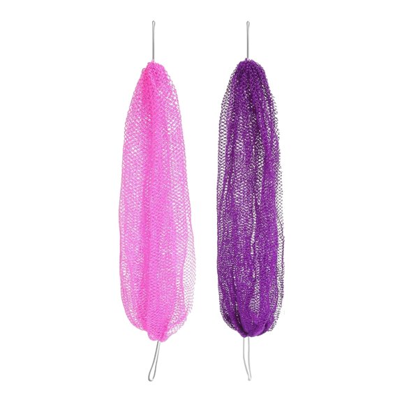 BQBQERT Flexible Bath Lengthy Shower Scourer Skin Reawakening Tool Resort Standard Net Substance Multiple Color Prefe