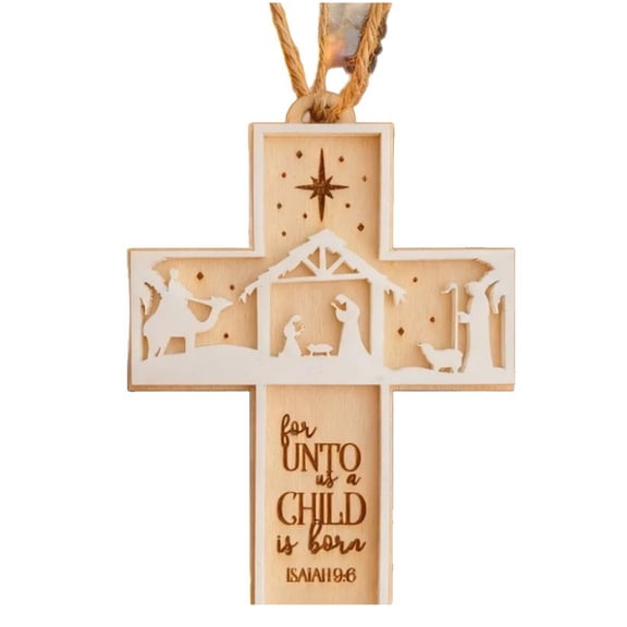 BQBQERT Friendly Wood Crosses Easter Decoration For Wall Display Tabletop Use During Festivals Symbolizing Rebirth