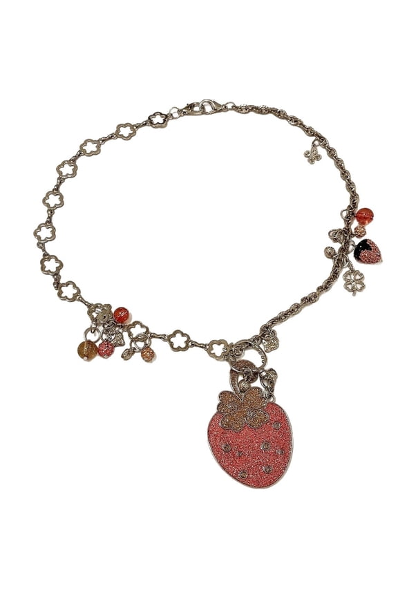 Fruit Charm Chain with Secure OT Alloy Jewelry Women, Everyday Elegance