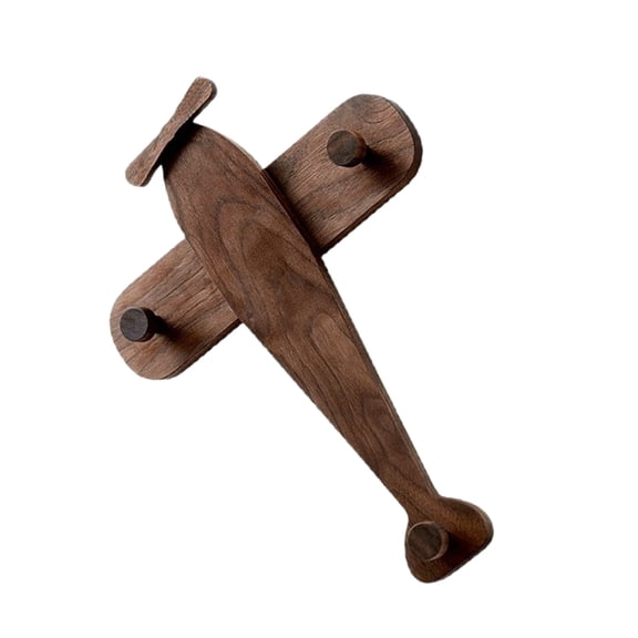 BQBQERT Fun Airplanes Design Wood Wall Hook For Childrens Room Decorative Holder And Easy Installation