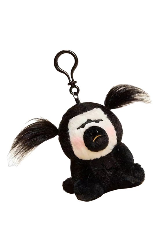 Funny White Faced Monkey Holder Charm Plush Toy Keychain Backpack Decoration Great For Animal Love