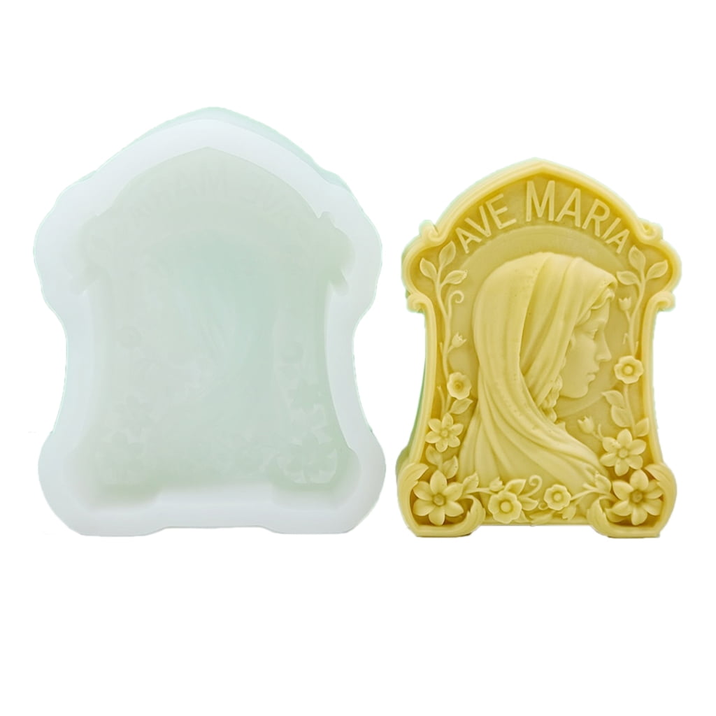 BQBQERT Girl Statue Silicone Mold 3D Ornament Mold Making Tool Resins Gypsum Mold Home Decors