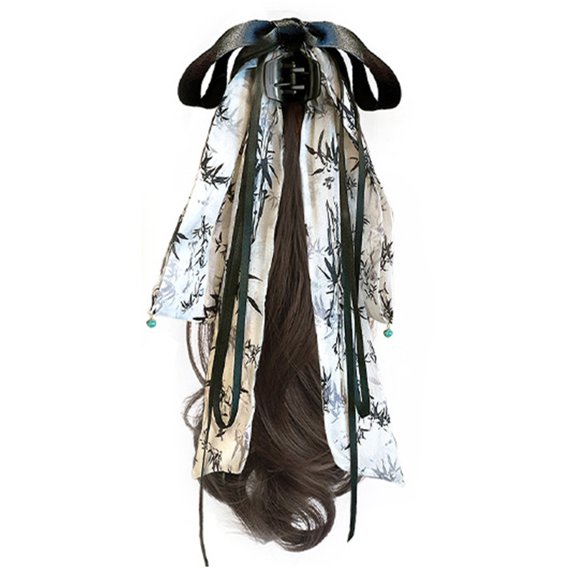 BQBQERT Girls Hairpiece Curly Wigs Hair Extensions Photo Props Casual Chignons Ponytail Hair Extensions Cosplay Supplies