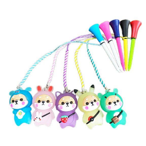 BQBQERT Golf Tees for Golf Driver Training, Golf Tees Unbreakable Low Resistance More Distance Consistent Height Tees