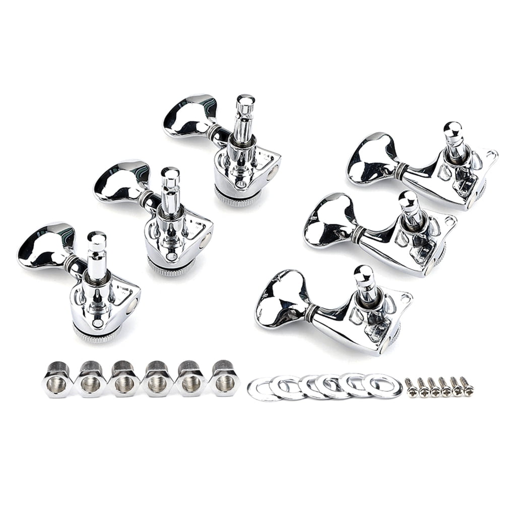 BQBQERT Guitar Machine Head 3L3R Tuning Pegs Guitar String Tuner Guitar Tuning Pegs Guitar Accessories Metal Guitar Tuners