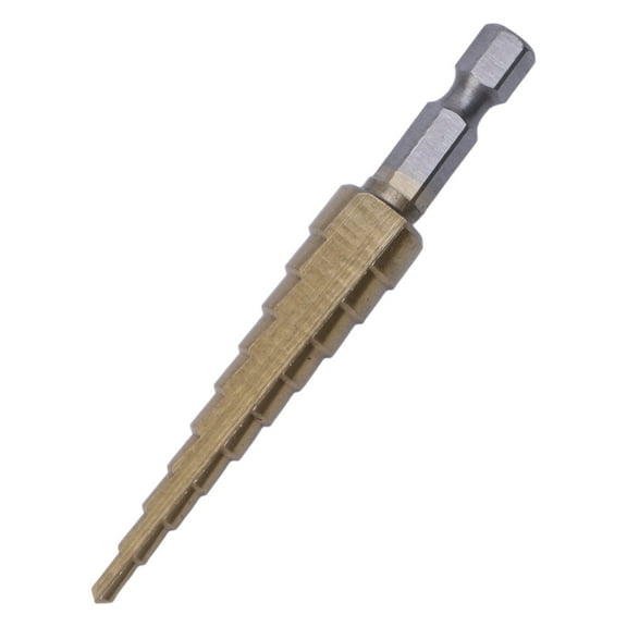 BQBQERT HSS Titanium-Coated Step Drill Set 1/4" shank 3-12mm cutting tool Reamer