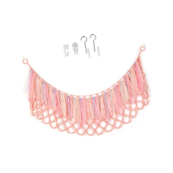 BQBQERT Handmade Hanging Net Toy Organizers Sturdy Stuffed Animals Storage Net for Small and Large Plushies in Nursery Decors