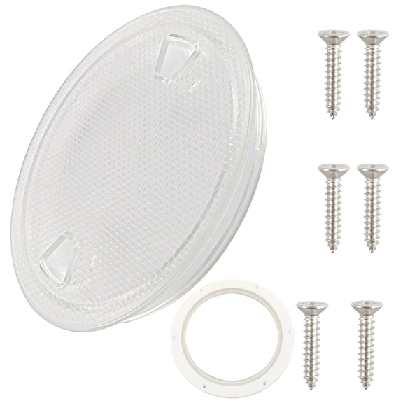 BQBQERT Hatches Black 6" Round Nonslip Inspection Hatches with Detachable Cover for Marine Yacht Hardware