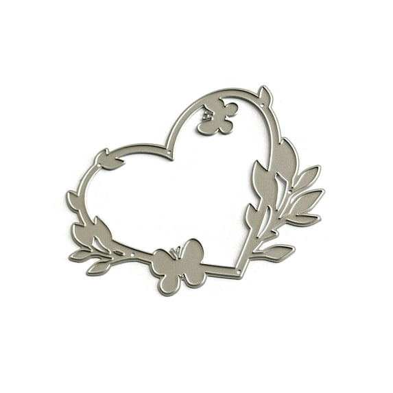 BQBQERT Heart Wreath Cutting Dies for Card Making Scrapbooking Carbon ...