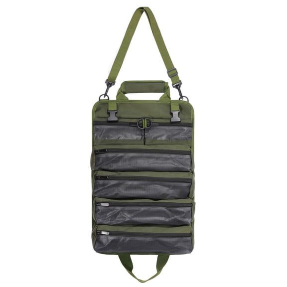 BQBQERT Heavy-Duty Tool Roll Bag With Adjustable Belt & Multiple Pockets For Electricians And Contractors