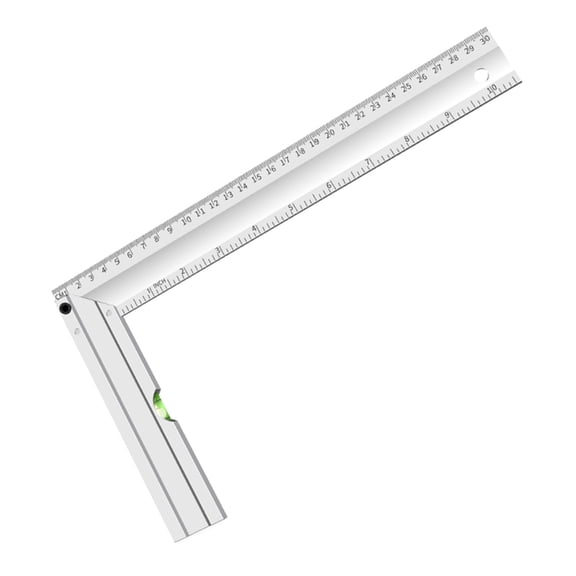 BQBQERT High Accurate 305mm Try Square With Integrated Spirit Levels And Measuring Scale For Metalwork And Carpentry