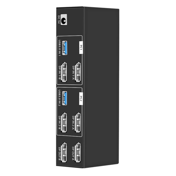 BQBQERT High Resolution 8K 4K120Hz KVM Switches for MultiTasking and Gaming For Seamlessly Computer Sharing