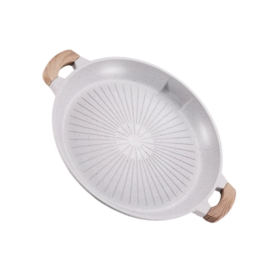 BQBQERT High Temperatures BBQ Pan Aluminum BBQ Grills Tray Nonstick Round Cooking Plate For Various Kitchen Use