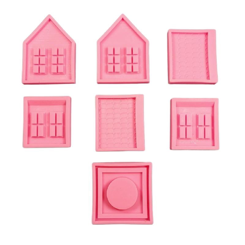 BQBQERT House Shape Tealight Stand Silicone Mold, Easy Demoulding Epoxy Resin for Home Decoration, Art Project