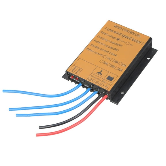BQBQERT IP67 MPPT Winds Charging Controllers 12V 24V 16A 300W 1000W Generator Regulator With Overloads Protective